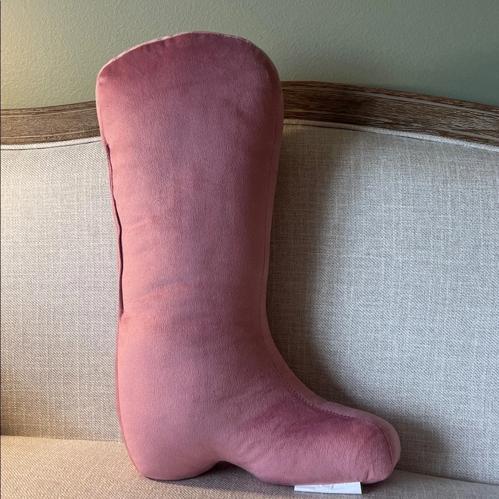 Sparkles Home Pink Daisy Luminous Rhinestone Cowgirl Boot Pillow
